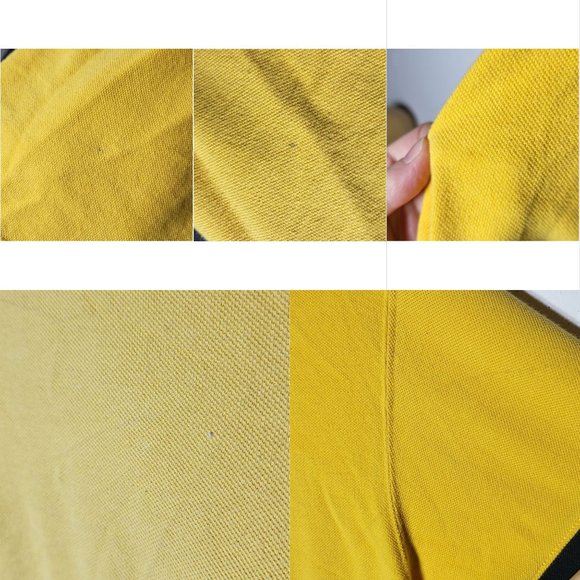 Vintage 90's Eddie Bauer Golf Mens EBTEK Yellow Polo Shirt Size Small Preppy - Picture 3 of 10